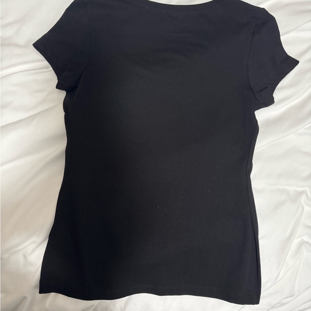 GUESS Black Tee with Red Love Graphic - Picture 2 of 4
